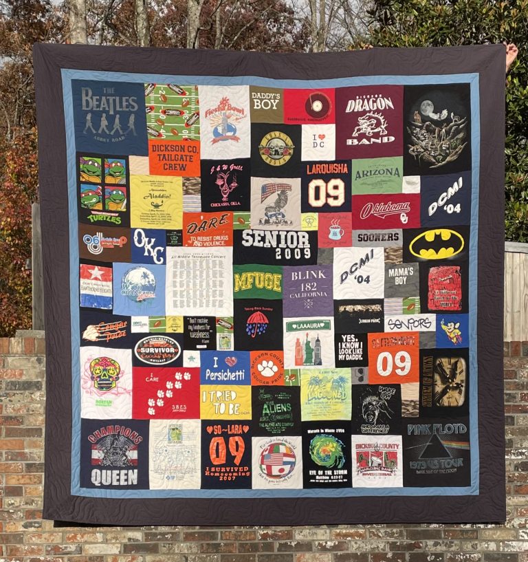 Custom Puzzle T-shirt Quilt